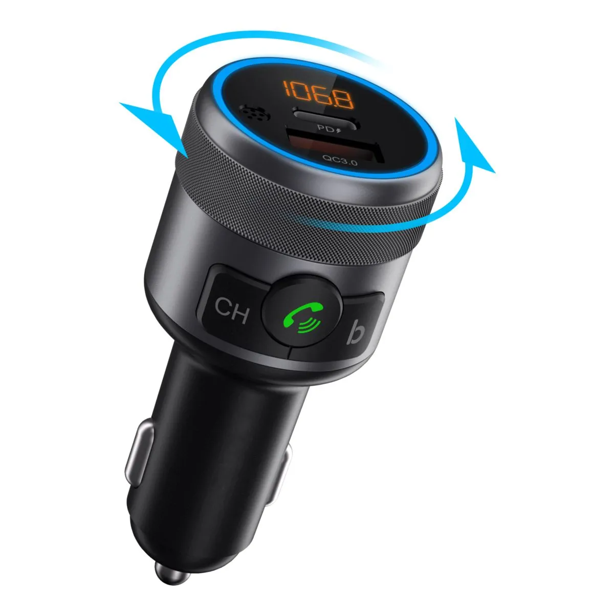 USB FM Трансмитер DIVA – BT1515, Bluetooth, Handsfree, Charging, Черен Auto Pal USB FM Трансмитер DIVA – BT1515, Bluetooth, Handsfree, Charging, Черен Auto Pal