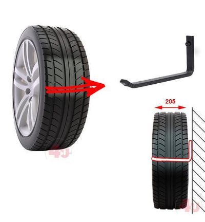 Разни Стенен държач за гуми, 21см поцинкован W04-20-Zn Auto Pal