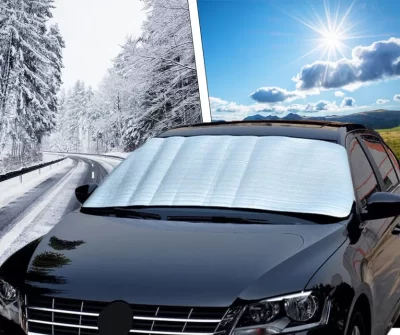 Автофолиа Универсално алуминиево фолио AUTOMAX за предно стъкло Лято-Зима 60 х 136 см AM6278 Auto Pal