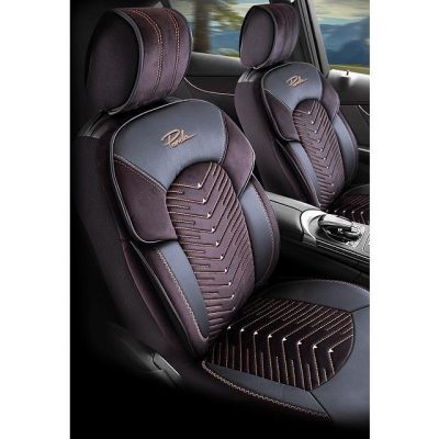 Автотапицерии Луксозни кожени покривала за седалки, Оранж-бордо, модел Panda Dubai Auto Pal